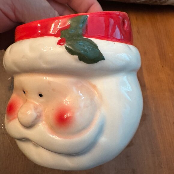 Vintage Santa Clause Planter, Ceramic 3D container - Picture 2 of 9